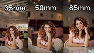 35mm vs 50mm vs 85mm Lens Comparison for Portrait Photography