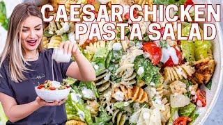 Chicken Caesar Pasta Salad – Easy Chicken Salad Recipe | Blondelish