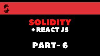 Ethereum Solidity Blockchain with ReactJS UI