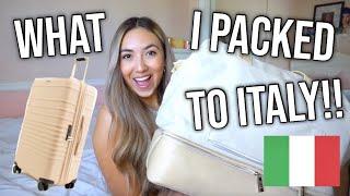 WHAT TO PACK TO ITALY!! // OUTFIT IDEAS AND ESSENTIALS!!