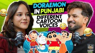 Girl behind PUNJABI DORAEMON & SHINCHAN Different Voices | Muskan Katoch | Aman Aujla