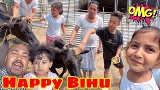 Happy Bihu || Suven Kai Vlogs || Telsura Rimpi & Angel celebrates Goru Bihu ||