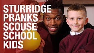 Daniel Sturridge surprises unsuspecting school kids