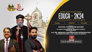 EDUCA - 2k24 | A Felicitation Ceremony & Motivational Session | MGOCSM Thumpamon Diocese | LIVE.