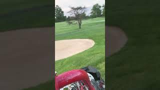 Mowing with the sunrise! #golfcoursevlog #golfcoursemaintenance