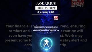 Aquarius Horoscope | 08 Jan Zodiac | Astrology & Prediction of the Day | #Short #Rashifal #horoscope