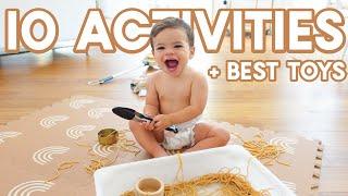 HOW TO ENTERTAIN  A 1 YEAR OLD | 10 DIY Sensory Activities + Toys