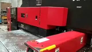 working video of AMADA VIPROS255 CNC Turret Punching Machine - 20 Ton