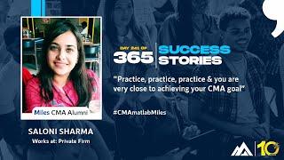 Day 241 | 365 days, 365 success stories (2021) | Saloni Sharma, US CMA Alumna