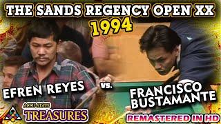 9-BALL: Francisco BUSTAMANTE vs Efren REYES - 1994 20th SANDS REGENCY 9-BALL OPEN