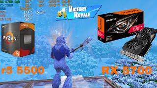 Fortnite Chapter 6 - RX 5700, Ryzen 5 5500 : Solos 1080p Performance Mode