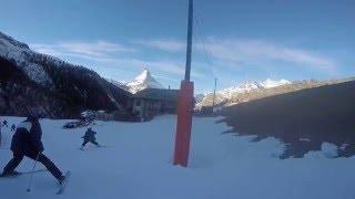 Skiing Findeln