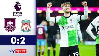 Reds trotz Chancenwucher an die Spitze! | Burnley - Liverpool | Highlights - Premier League 23/24