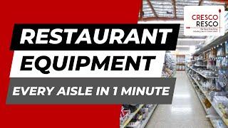 Every aisle in 1 minute of our restaurant supply store. (Cresco Fresno)