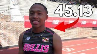 16-Year-Old Quincy Wilson Runs 45.13 To Win New Balance Nationals Outdoor 400m Title #quincywilson