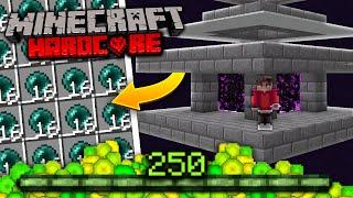 Ich baue eine Enderman Farm in Minecraft Hardcore