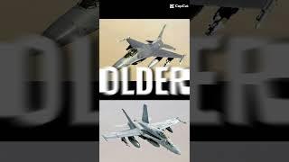 F-16 vs F-18 A comparison subscribe #shorts #aviation #fighterjet