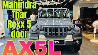 All New Mahindra Thar Roxx 5 Door AX5L Model Price, Features, Mileage and Detailed Review