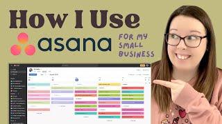 How I use Asana for my Small Business | Asana Board Ideas for Beginners