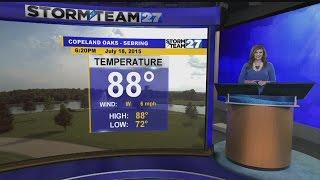 WKBN 27 First News Weather Update at 6p