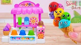 Rainbow Ice CreamSatisfying Miniature Rainbow Ice Cream Blind Bag UnboxingSweet Baking Dessert