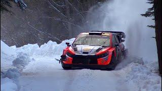 Tests Rallye Monte Carlo 2025- Fourmaux and Neuville - Flat out on Snow