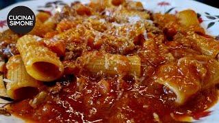 Rigatoni con Sugo di Carne anni '80 - La ricetta di mia nonna