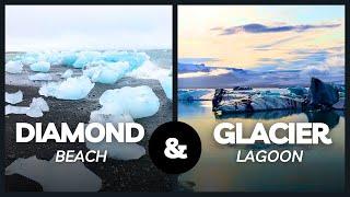 The Icy Playground of Diamond Beach and the Jökulsárlón Glacier Lagoon