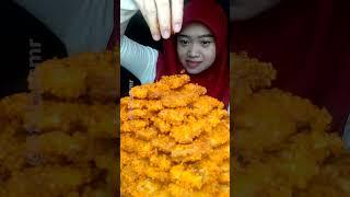 mukbang nugget geprek viral 1jt jadi Piramida nugget #shorts