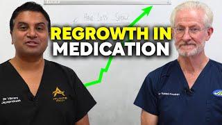 Percentage Regrowth in Hair Loss Medication