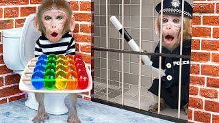 DoKi Monkey Eats Rainbow M&M Candy and Escapes from Mysterious Basement | DOKI MONKEY