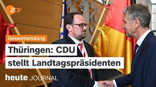 heute journal vom 28.09.2024 Tod von Hisbollah-Chef, neuer Landtagspräsident in Thüringen