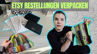 Etsy Bestellungen einpacken & Mütze häkeln | Etsy Orders | Studio Vlog