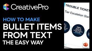 PowerPoint: How to Make Bullet Items from Text the Easy Way (Video Tutorial)