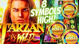 TARZAN WENT 8 SYMBOLS HIGH!! IS THIS A SIGN!?  NEW TARZAN VS. WILD Slot Machine