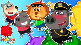 We Are a Gassy Poopy Team  Funny Farting Song  Wolfoo Nursery Rhymes & Kids Songs