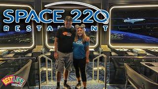 Space 220 Restaurant in EPCOT! New Dinner experience in Space..Food, Drinks, The View & More -Review