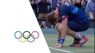 Andy Murray Defeats Roger Federer For Olympic Tennis Gold - London 2012 Olympics