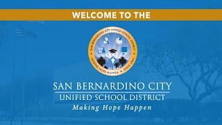 Welcome to the San Bernardino City Unified School District