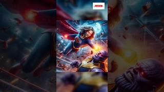 Supergirl vs Thanos(Revenge for She-Hulk)#trending #marvel #dc #shorts