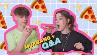 MUKBANG + Q&A WITH MY BROTHER⭐️ does he have a girlfriend? how old are we? what is my biggest dream?