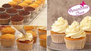 Cupcakes Grundrezept | Tipps, Tricks & Varianten | Vanille-Cupcakes mit Cream Cheese Frosting