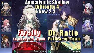 New Apocalyptic Shadow 4 | E0 Firefly Superbreak & E0 Dr. Ratio FuA Team | 2.3 3 Stars | Star Rail