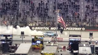 Harvick victory burnout @  Bristol night race 2020