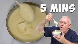 Sweetened Condensed Milk in UNDER 5 Minutes NO FAIL Method