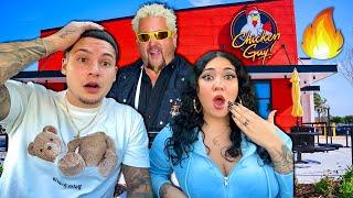 Trying Guy Fieri's Chicken Restaurant!! *so good*