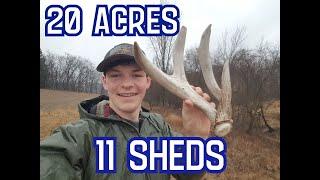 CRAZY Antler! SMALL Property is LOADED! Shed Hunting 2022