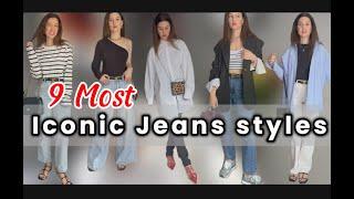 Not Boring Outfits with Jeans || How to Style Jeans from Skinny to Wide leg ||