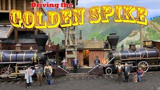 Super Realistic Model Railroad Golden Spike Ceremony