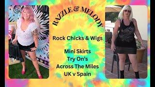 Razzle & Melody Rock Chicks Mini Skirts Try On's Across the Miles